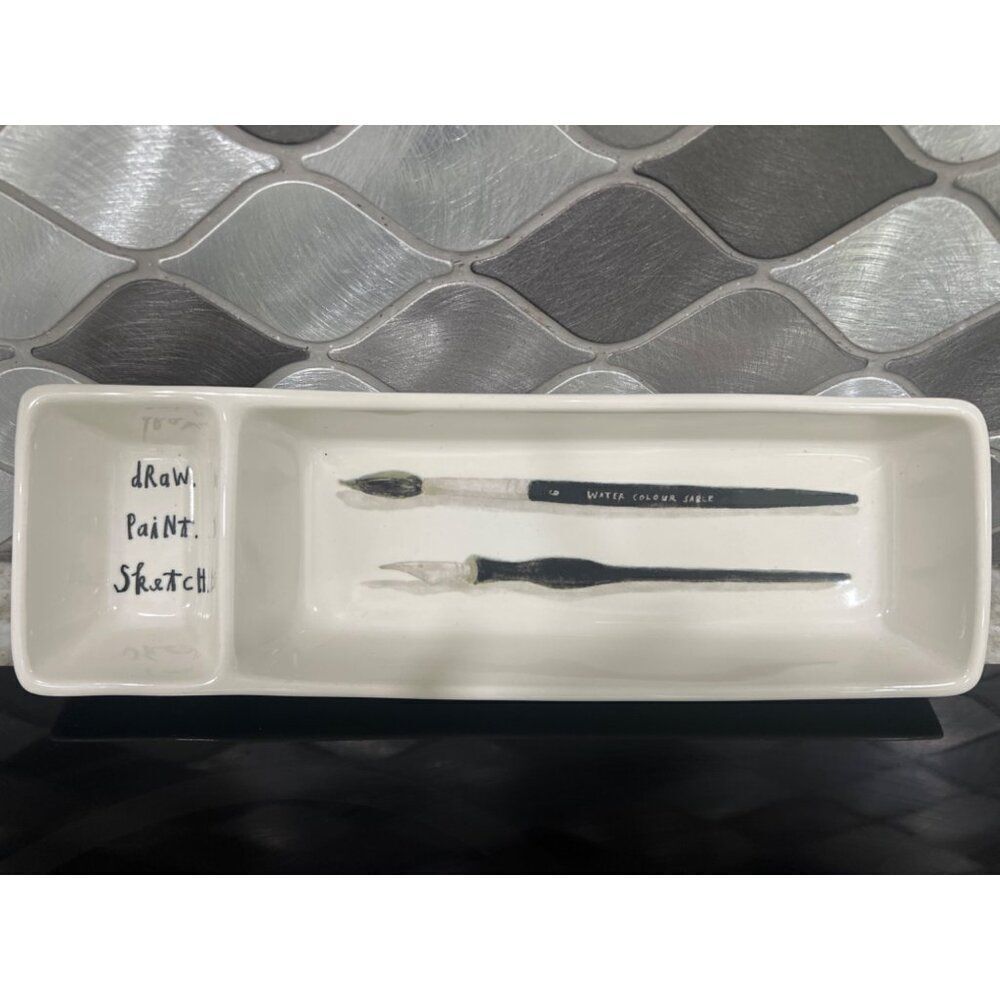 Rae Dunn Ceramic Draw, Paint, Sketch Tray
